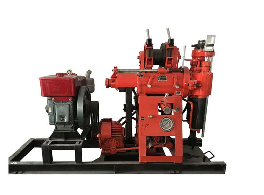 Rotes X-Y - 100 Boden-Probebohrungs-Maschinen-volle hydraulische Wasser-Brunnenbohrungs-Anlage